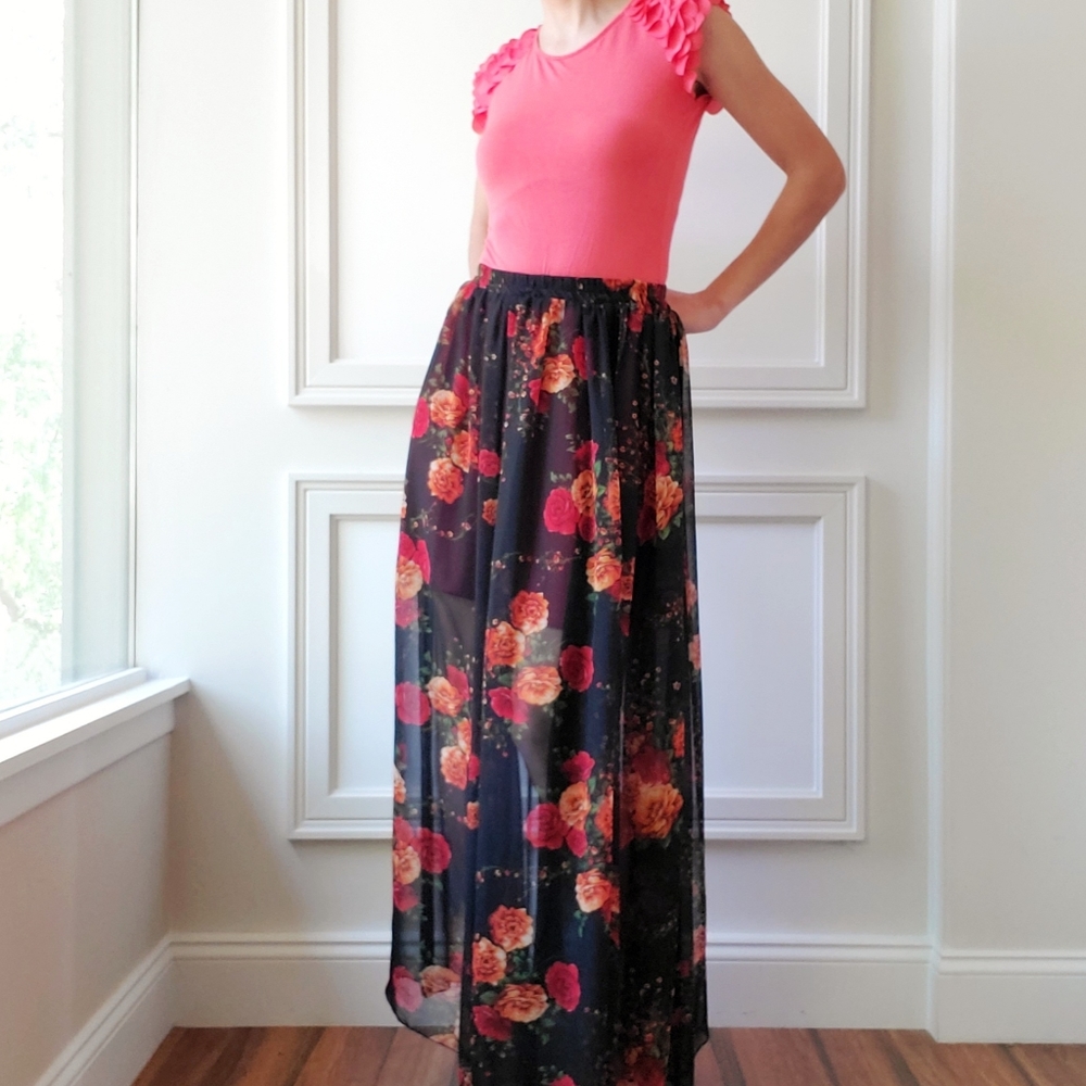 Floral Maxi Skirt